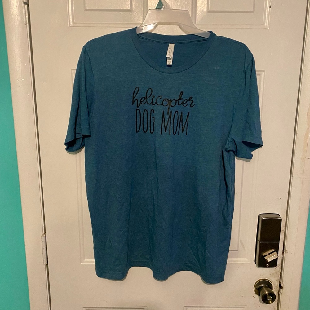 Helicopter Dog Mom Tee Shirt